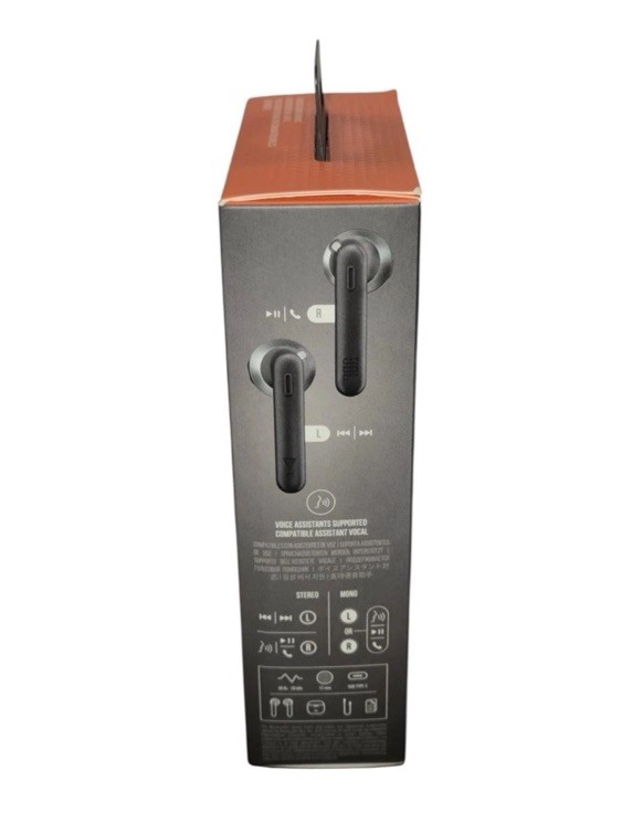 JBL Tune 225TWS Black True Wireless Bluetooth Earbuds JBLT225TWS New Sealed