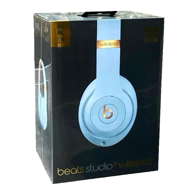 New Sealed – Beats Studio3 Skyline collection Wireless Headphones – Crystal Blue