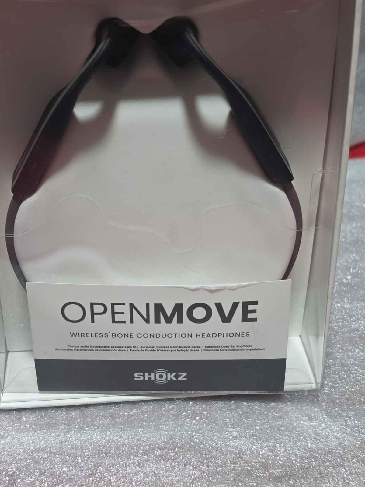 Shokz – OpenMove Bone Conduction Open Ear Lifestyle/Sport Headphones – Gray