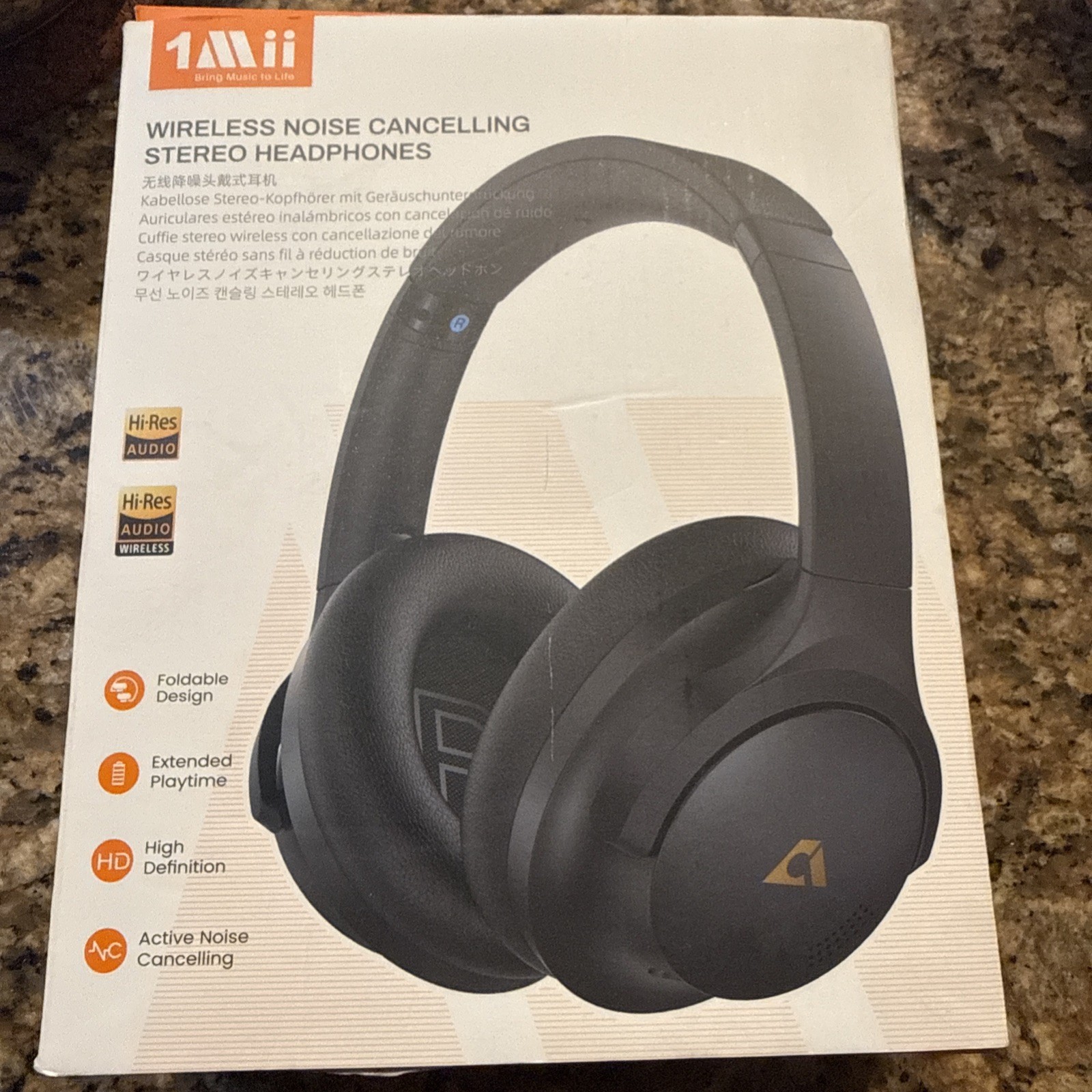 1Mii Y8+ Noise Cancelling Headphones Bluetooth Wireless LDAC Hi-Res Audio Cus…