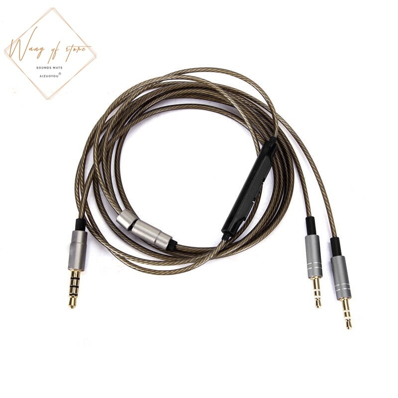 Audio Cable With Mic For 1MORE Triple Driver Over-Ear Headphones H1707