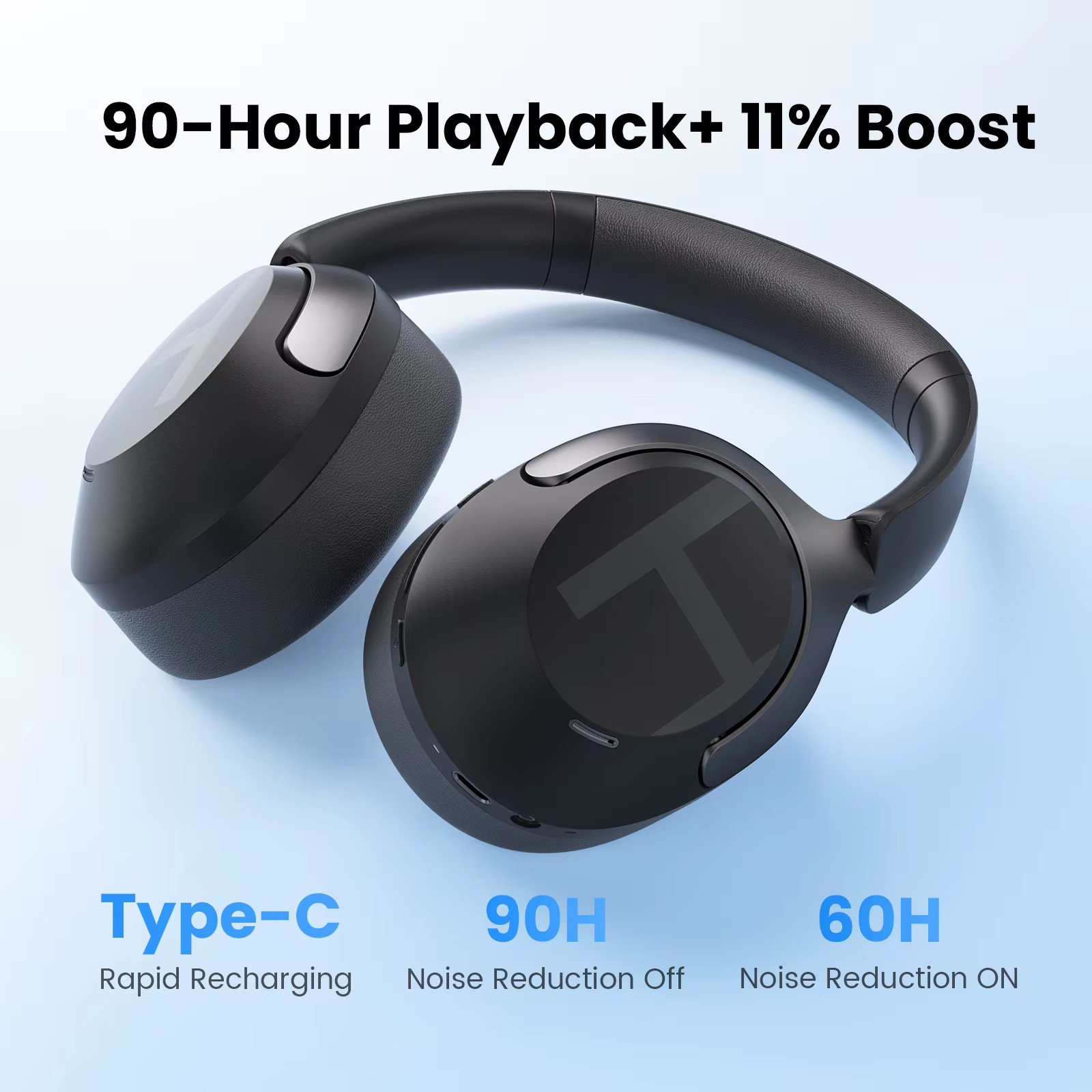 S40 ANC Wireless Headphone 50Db Noise Canceling Hi-Res 3D Spatial Audio Earphone
