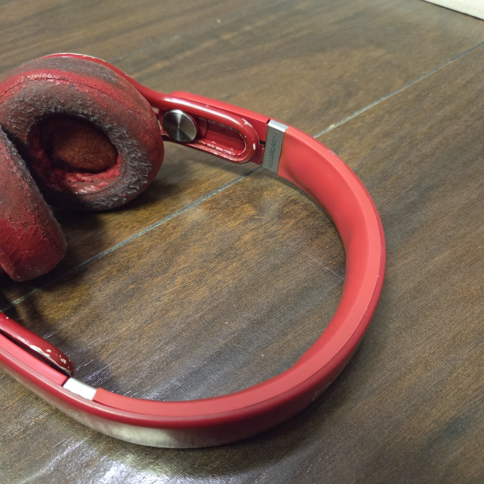 Red Beats Mixr DJ On-Ear Headphones w/Generic Audio Cord | Needs New Ear Cushion