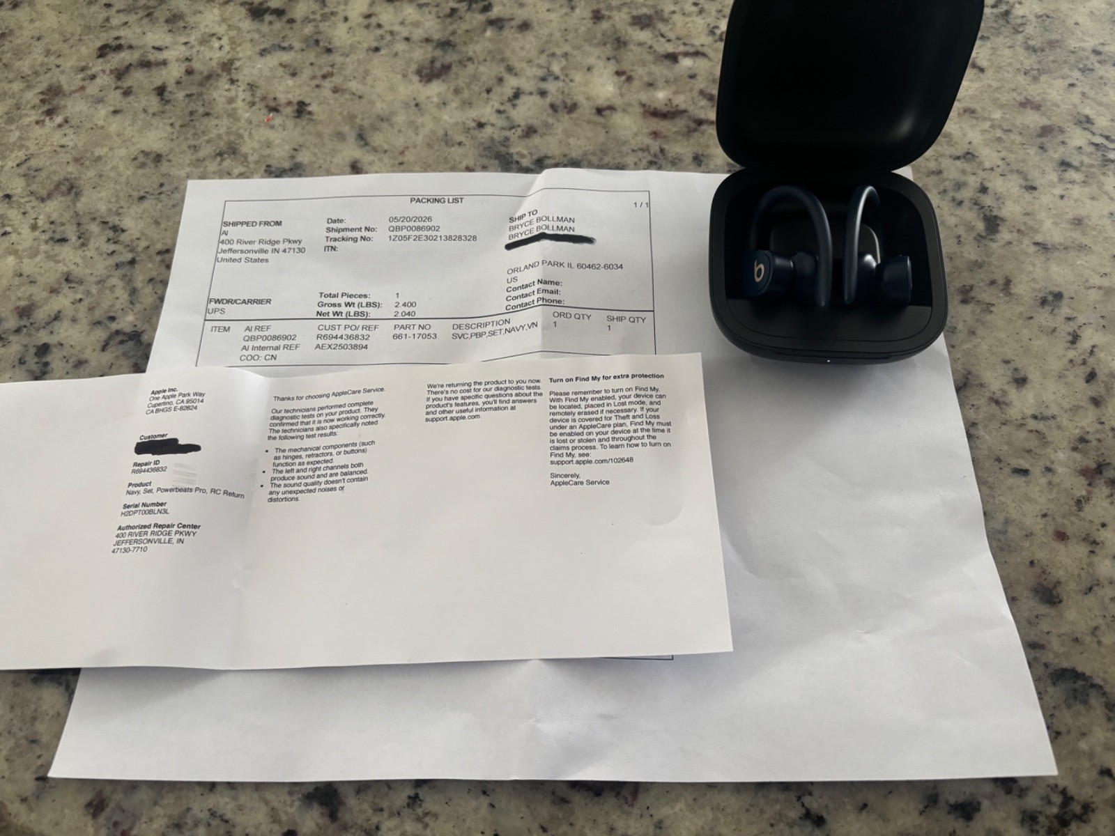Beats by Dr. Dre Powerbeats Pro Wireless Earphones – Navy