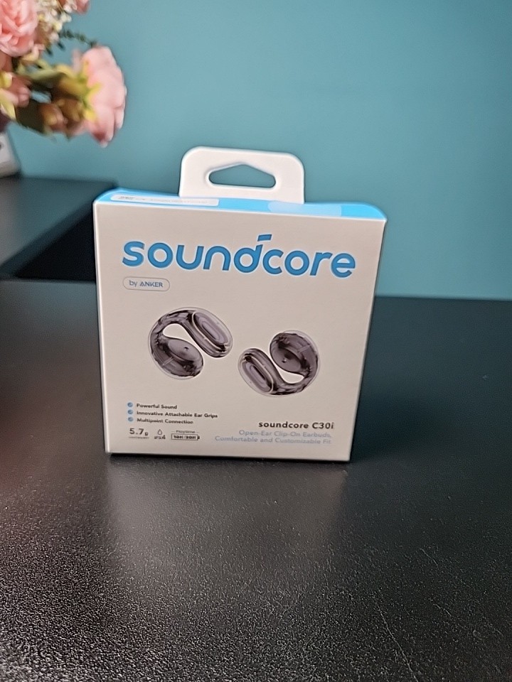 Soundcore C30i Open-Ear Earbuds Clip-On Headphone Lightweight Black