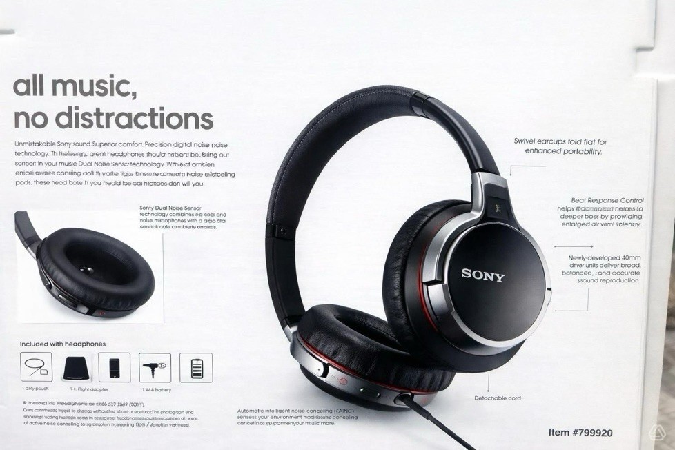 Sony MDR-10RDC Headband Headphones – Black-Discontinued