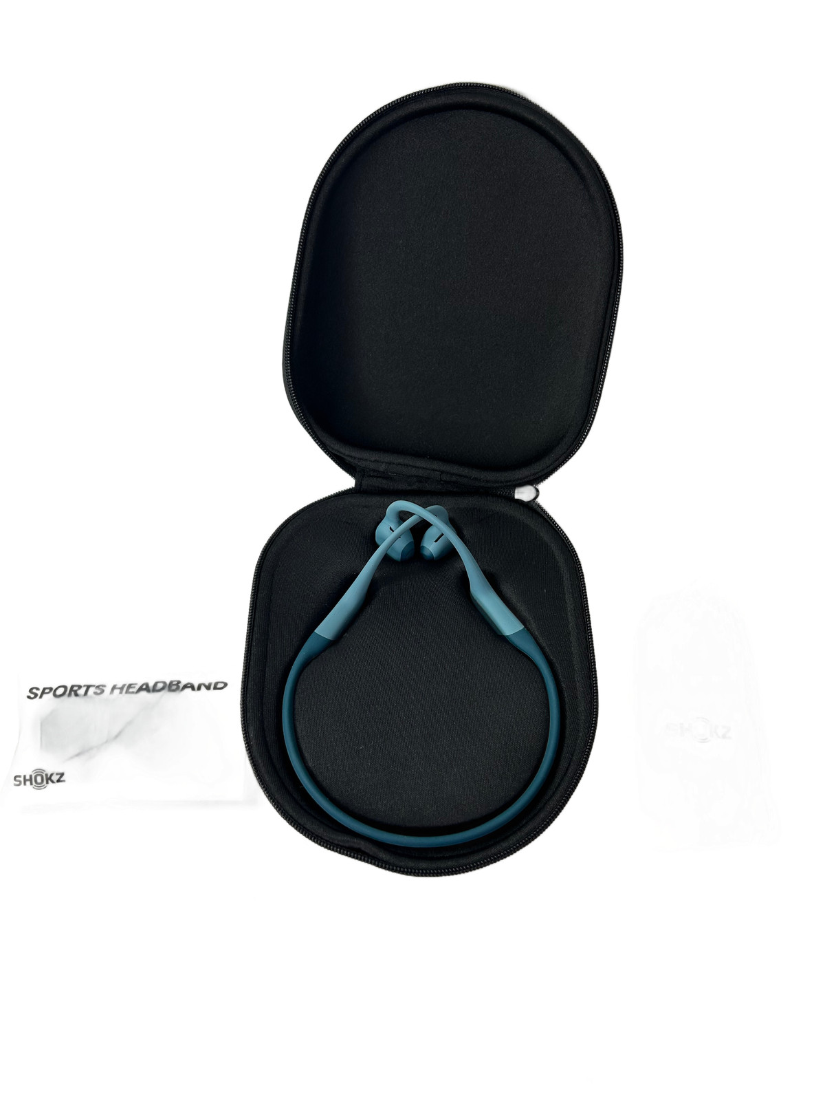 Shokz OpenRun Pro Bone Conduction Headphones Blue Neckband Wireless