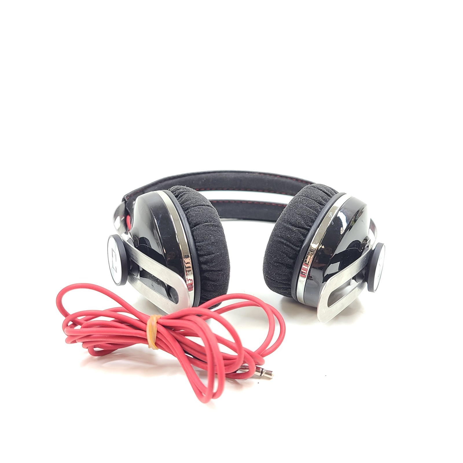 Sennheiser Momentum 1.0 Wired On-Ear Headphones – Black and Red – Grade A