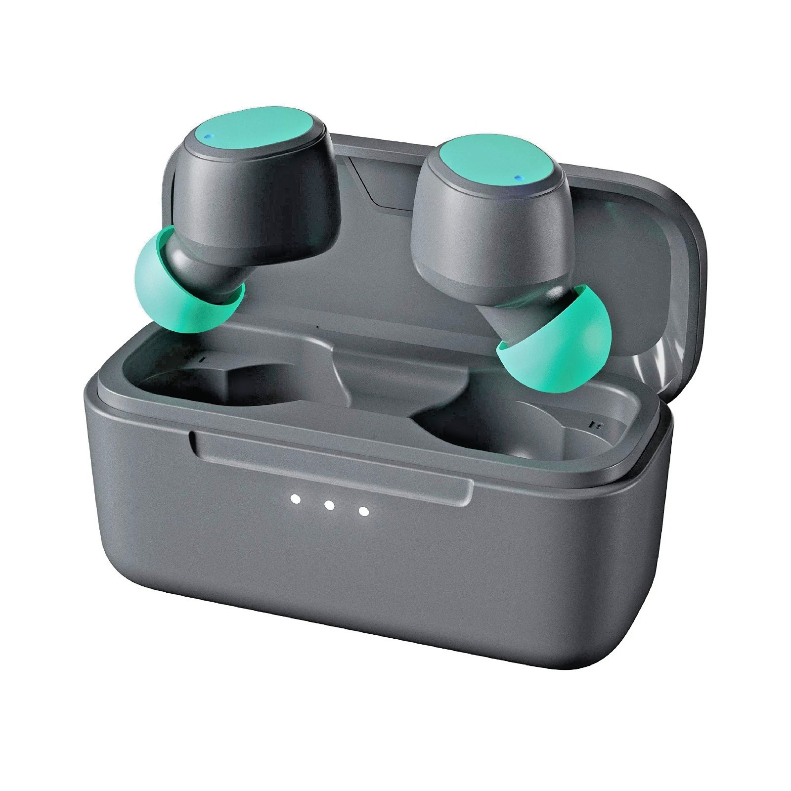 Skullcandy Vinyl True Wireless Bluetooth Earbuds Grey/Teal Brand New