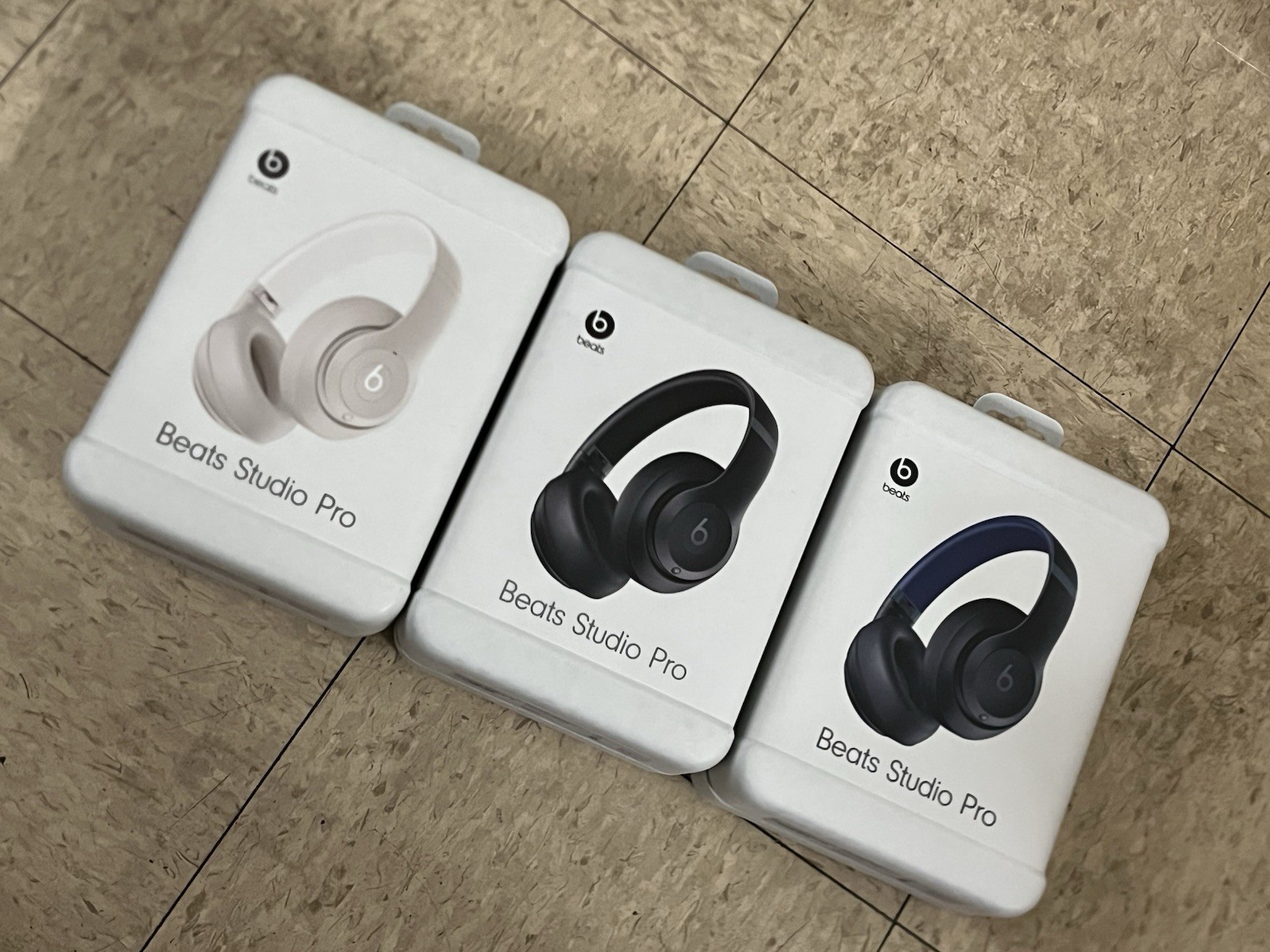 Beats Studio Pro Wireless Over Ear Bluetooth Headphones – Beige, Black, Blue