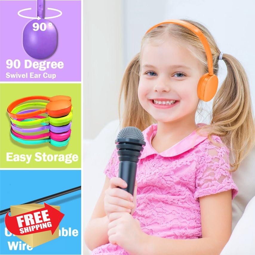 Ladont Classroom Headphones 10 Pack Multicolor