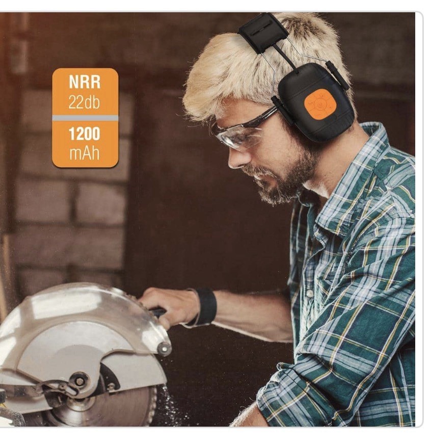 Tzumi SoundGuards Over Ear Jobsite Hearing Protection Headphones