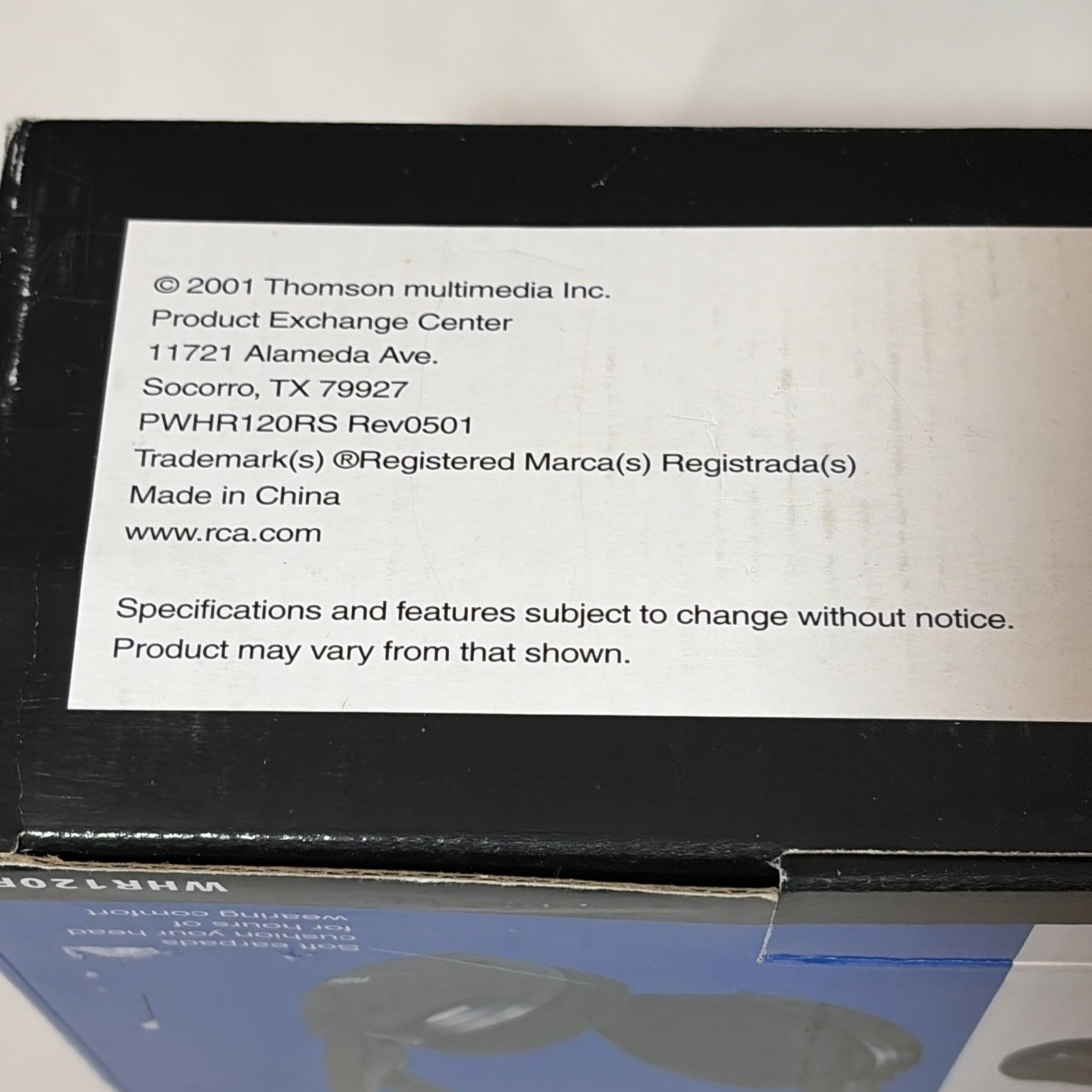 RCA Wireless Headphones Infra Red WHR120RS 25′ Open Box Over Ear