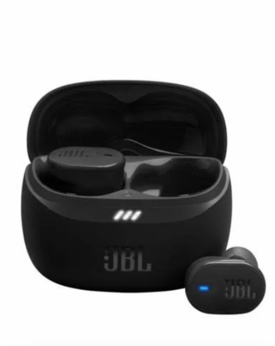 JBL Black True Wireless Bluetooth In-Ear Earbuds w/Charging Case Built-In Mic