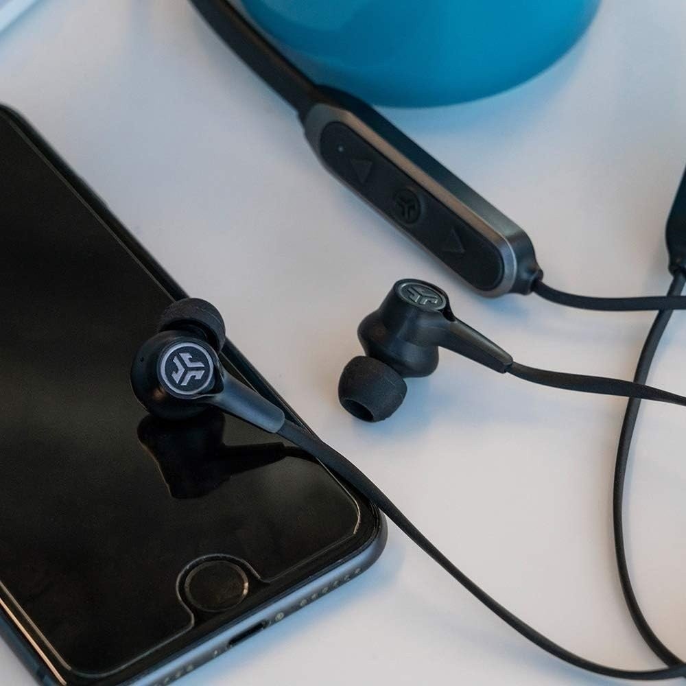 Jlab EPIC ANC WIRELESS In-Ear Neckband Earphone Black – Used- Short battery life