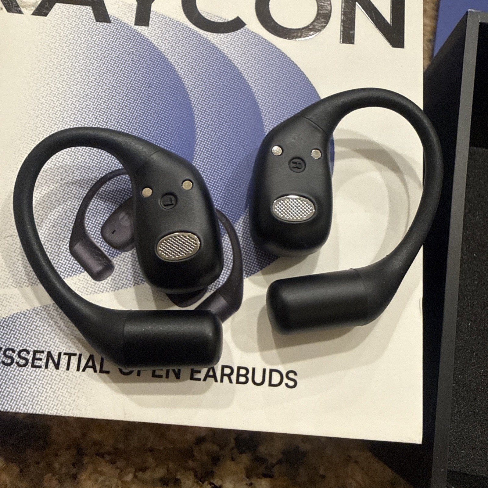 Raycon Essential Open Earbuds – Wireless Bluetooth Headphones – Black RBO715