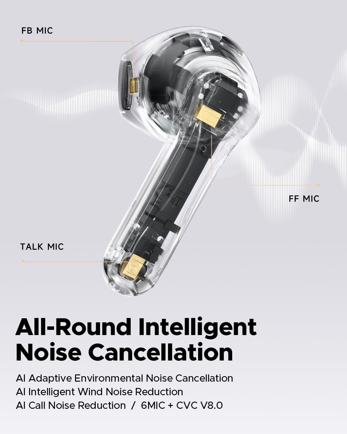 New SoundPEATS Air5 Wireless Earbuds, Bluetooth 5.4 Headphones, 30h Playtime