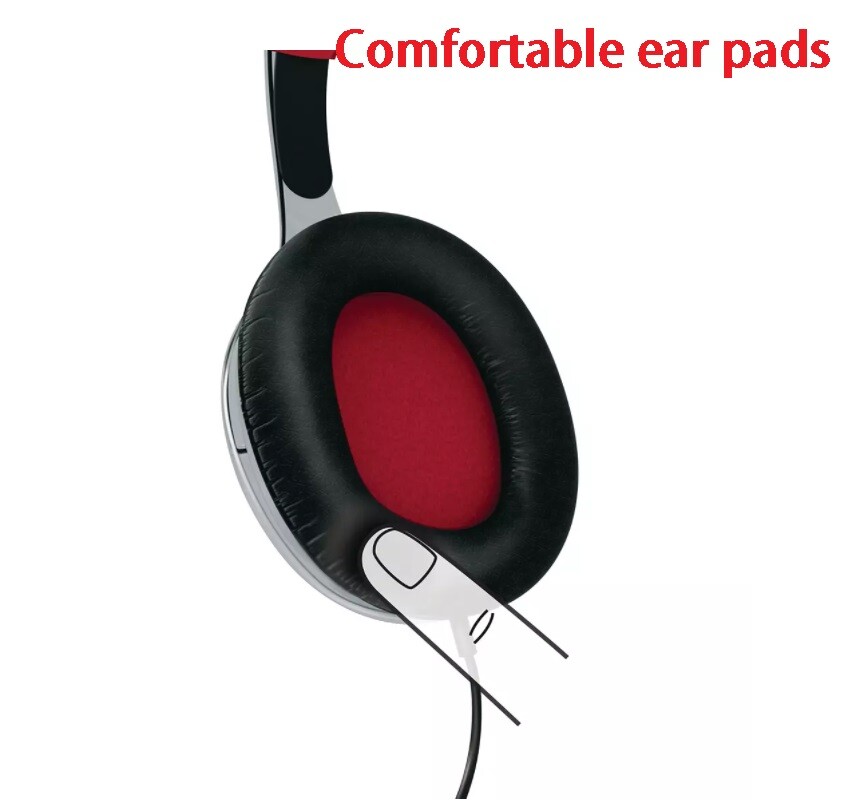 Philips Headphones Wired 3.5mm W/Mic -For Music,Calls,PC,Chat,Computer,Laptop