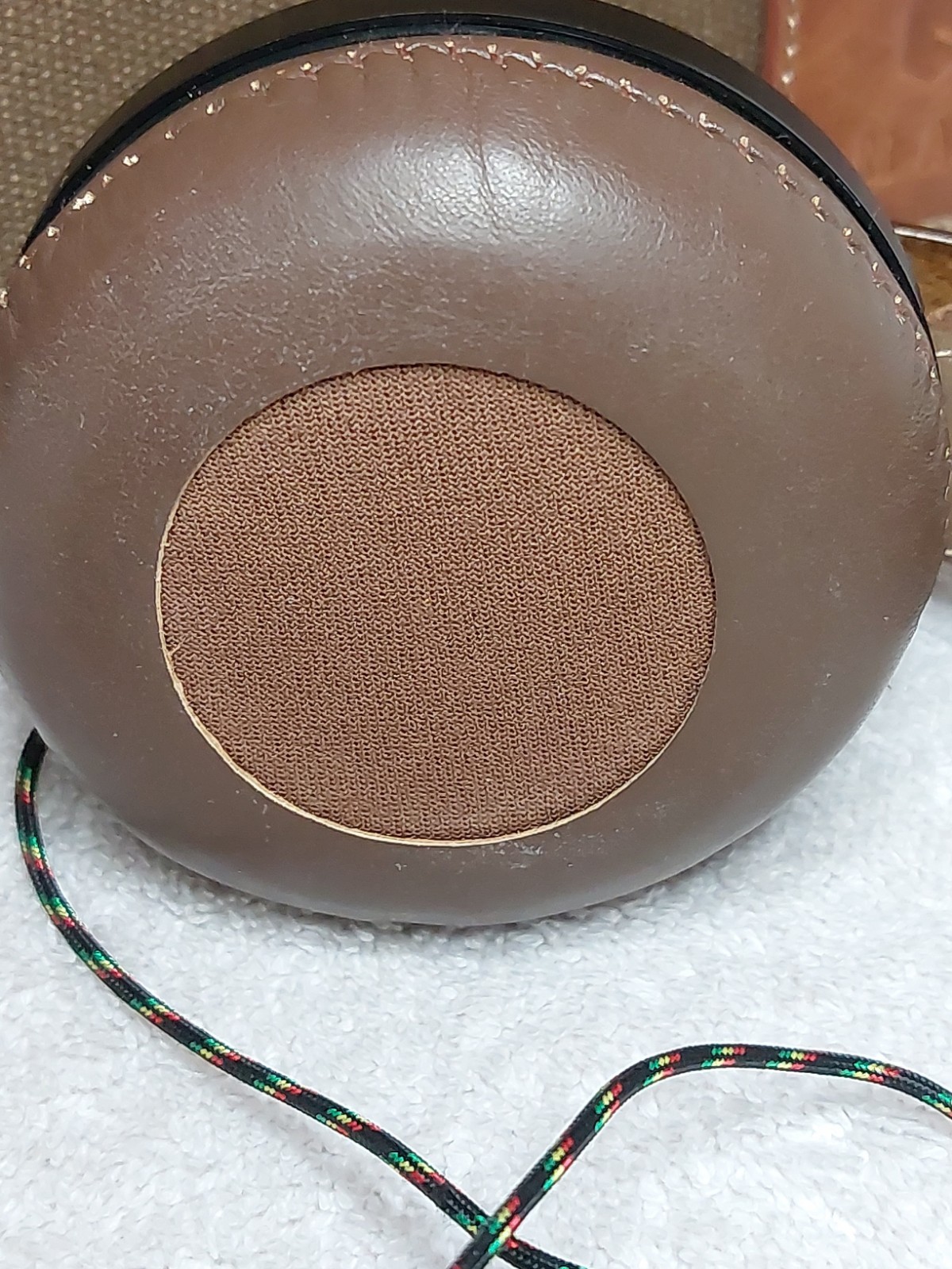 House of Marley Exodus On-Ear Wired Headphones-Harvest Brown Wood/Leather w/Bag