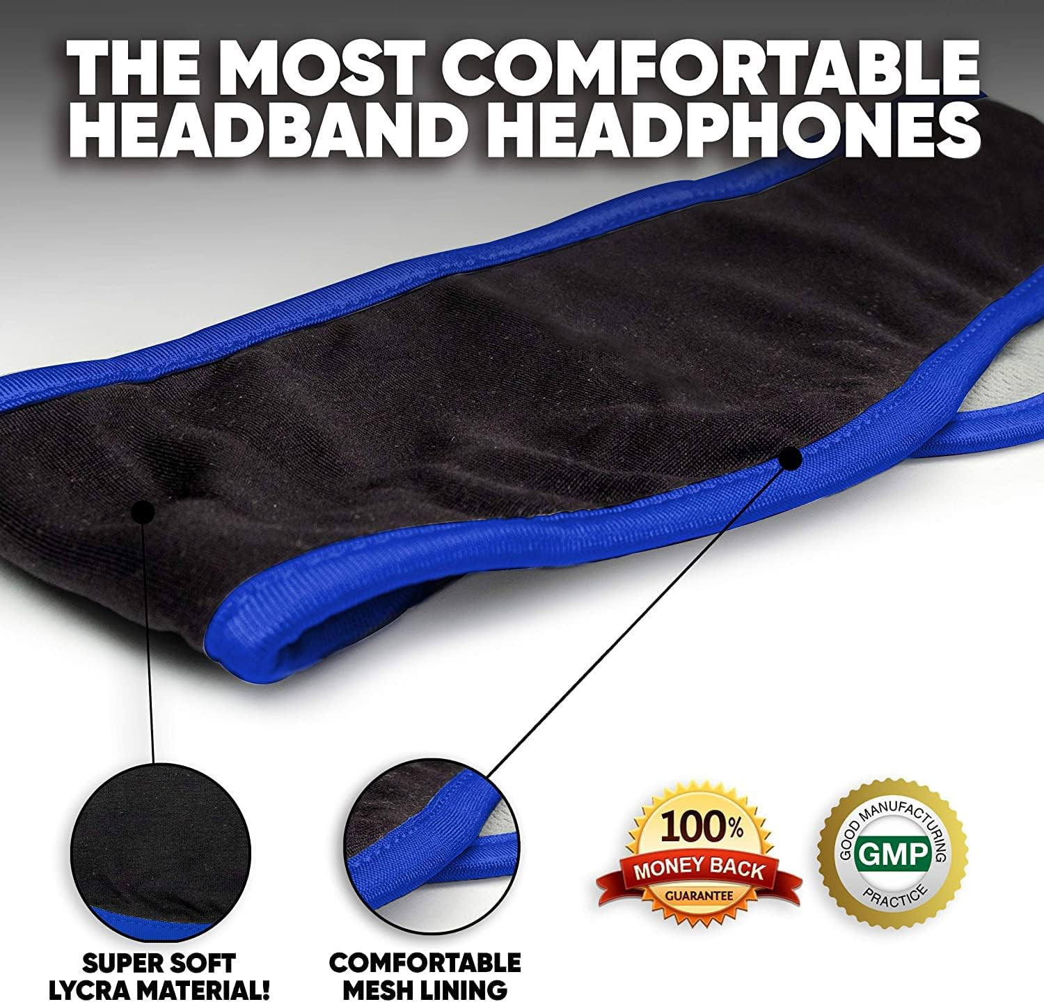 Sleep Headphones – over Ear Headphones from Ultra Thin Cool Mesh Wired for Side