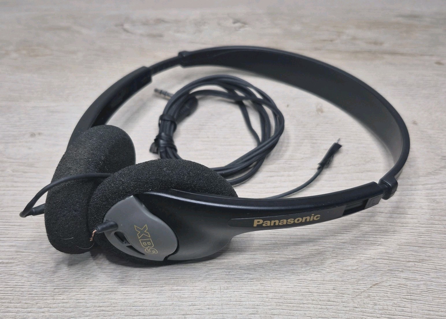 Vintage Panasonic Lightweight On-Ear Headphones with XBS Parts Only