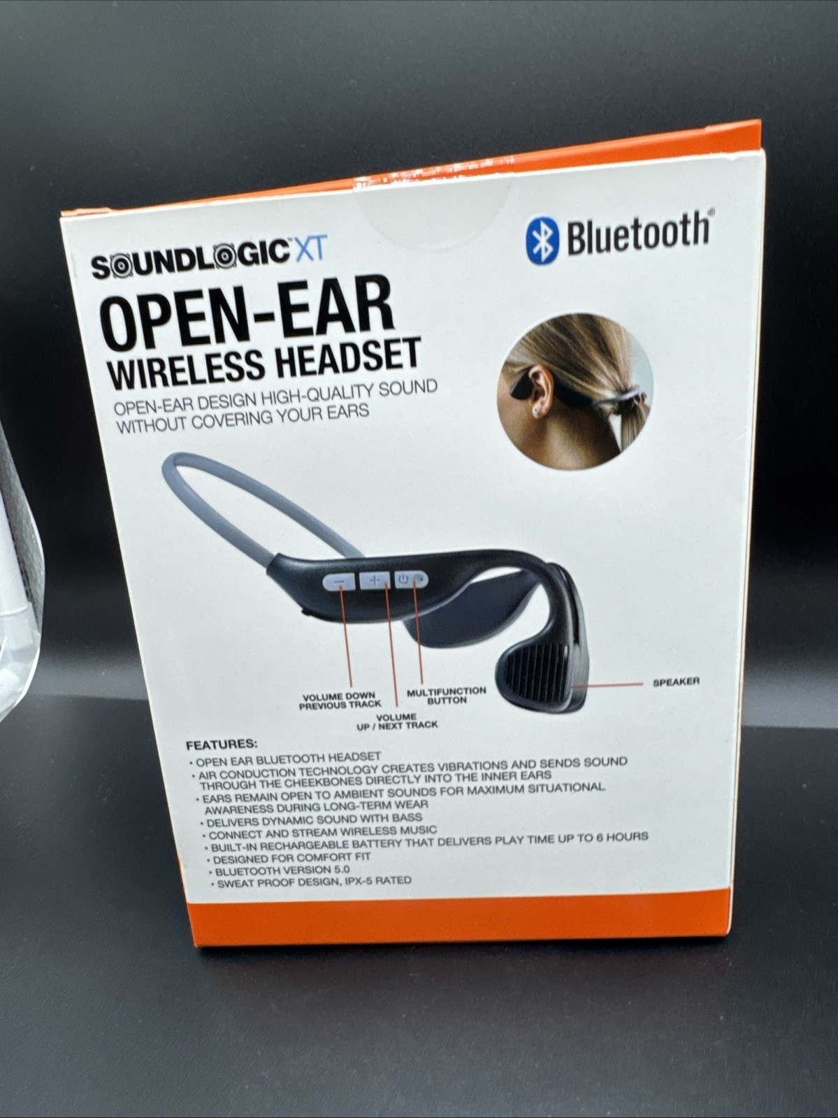 SoundLogic XT Open-Ear Wireless Headset Bluetooth Light Microphone COMBINESHIP