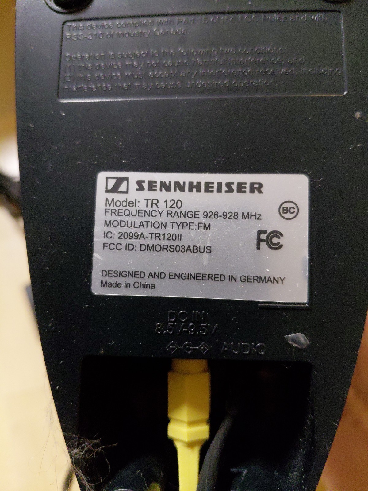 Sennheiser TR 120 Wireless Headphones HDR 120 Charging Stand Works