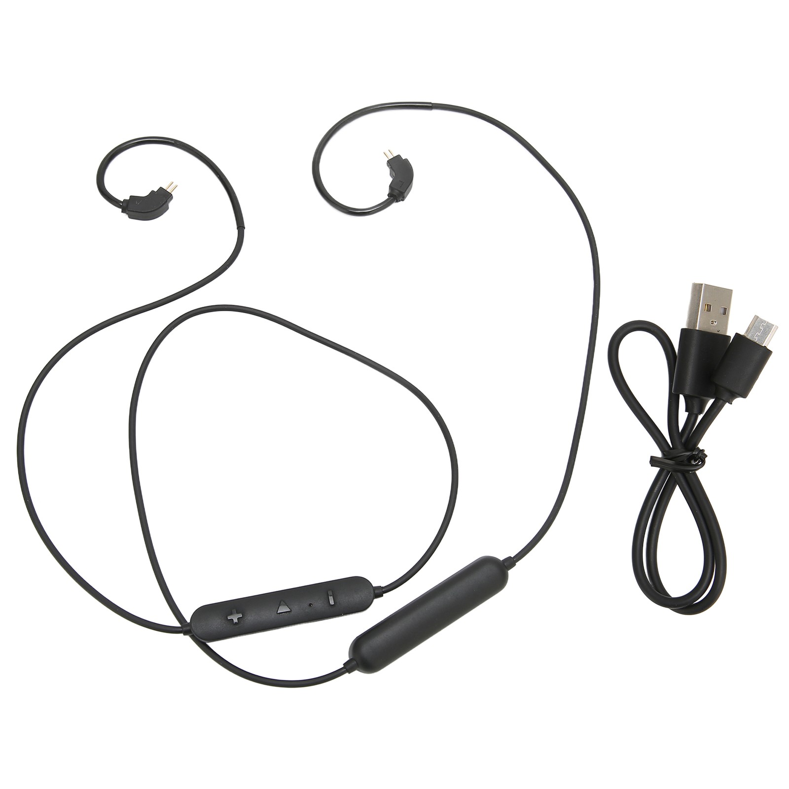 BT Earphone Cable 2 Pin Rechargeable Replace Upgrade Earbuds Wireless Cable With
