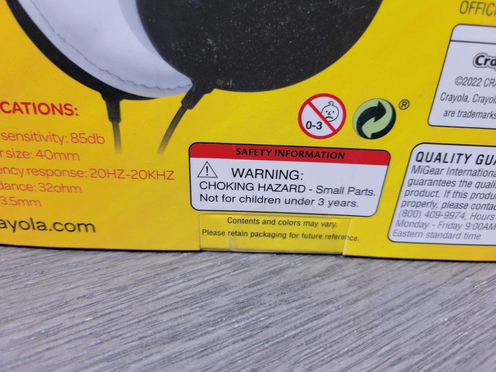 Crayola Cheer Kids’ Wired Headphones (Black/White) (Brand New • Factory Sealed)