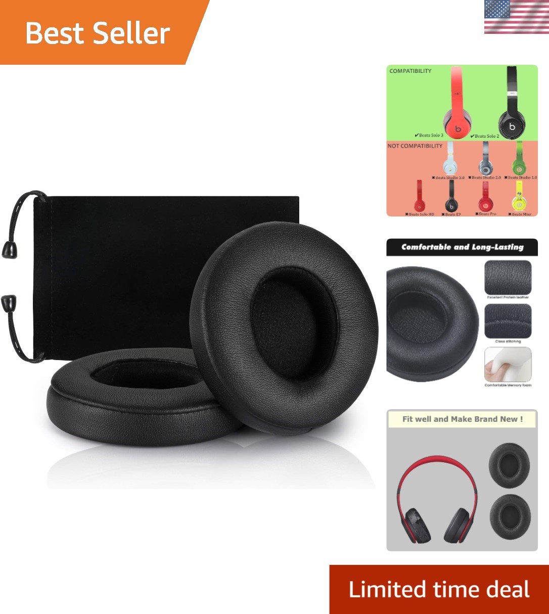 Beats Solo Headphone Earpads