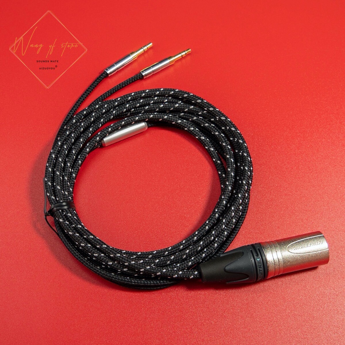 Hifi Balanced Audio Cable For Sony MDR Z7 Headphone 6.35 mm XLR 4 Pins Plug