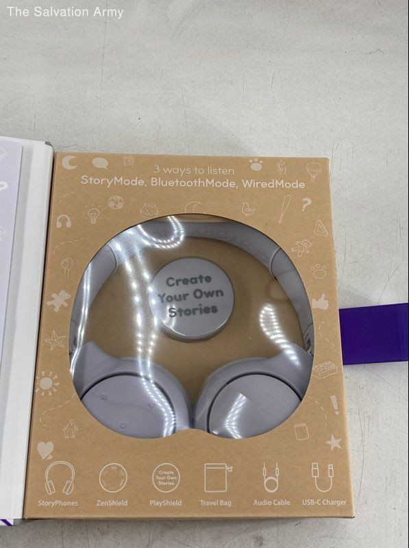 StoryPhones Bluetooth Wired Foldable Ear-Cup Over-The-Ear Headphones