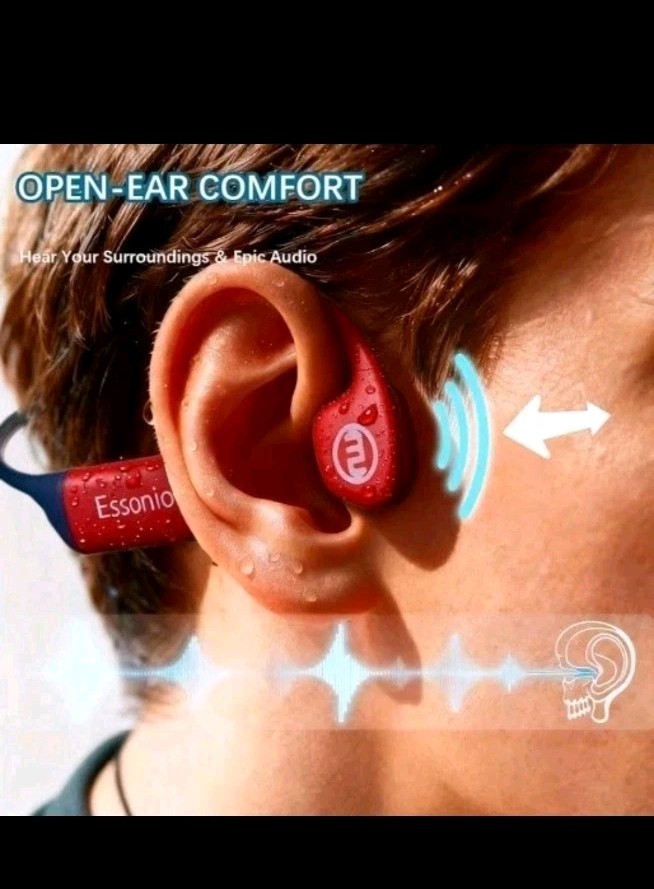 Essonio Bone Conduction Headphones IP68 Waterproof Swimming Headphones (New)