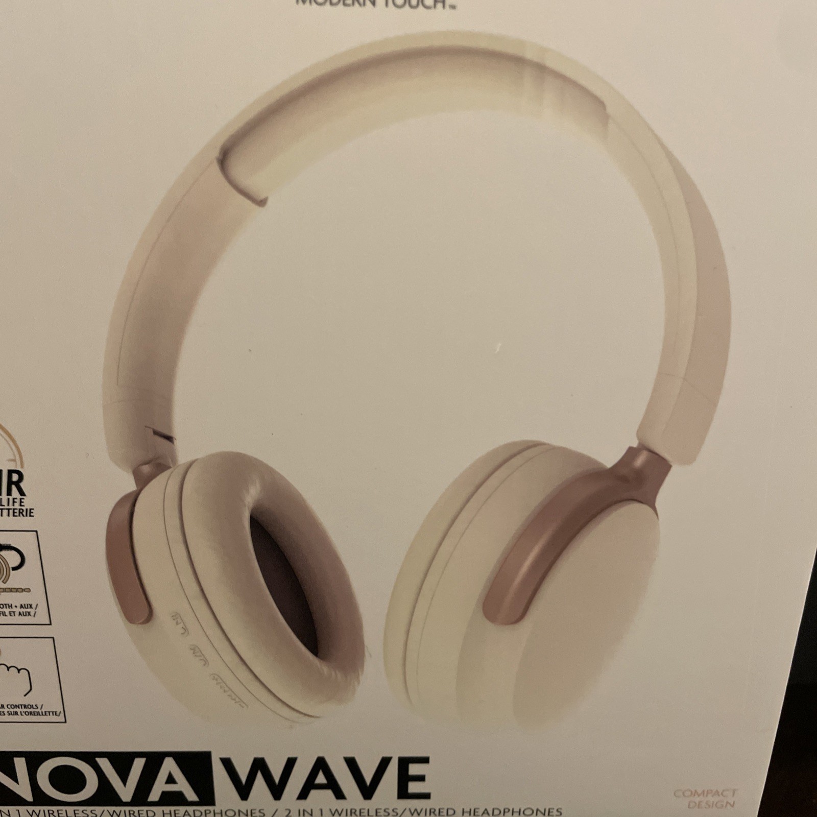 Modern Touch, 2 In 1 Nova Wave Wireless And Wired Headphones