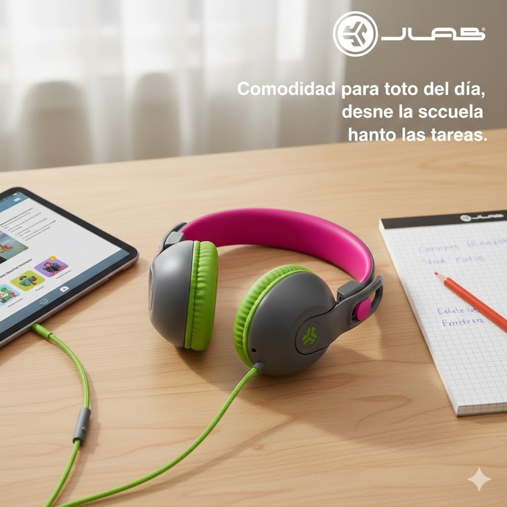 JBuddies Studio Kids Headphones – Safe, Foldable & Wired (No Charging Needed!)