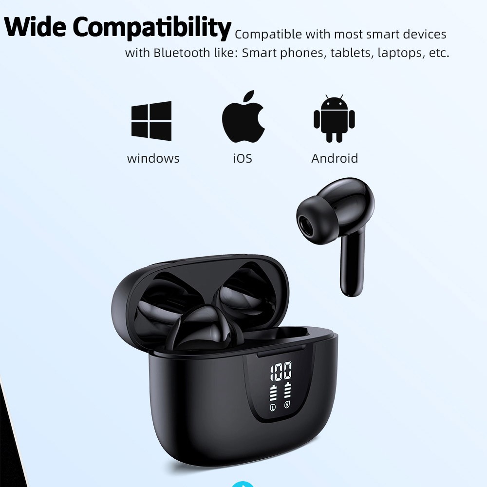2026 Wireless Bluetooth 5.4 Earbuds Headphones For iPhone Samsung Galaxy Android