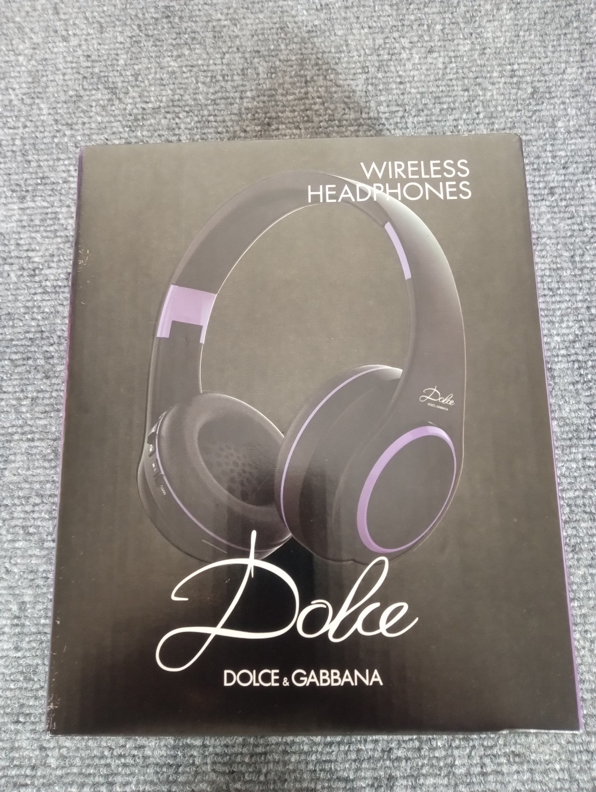 Dolce & Gabbana Wireless Over-Ear Headphones Black Purple Model T8
