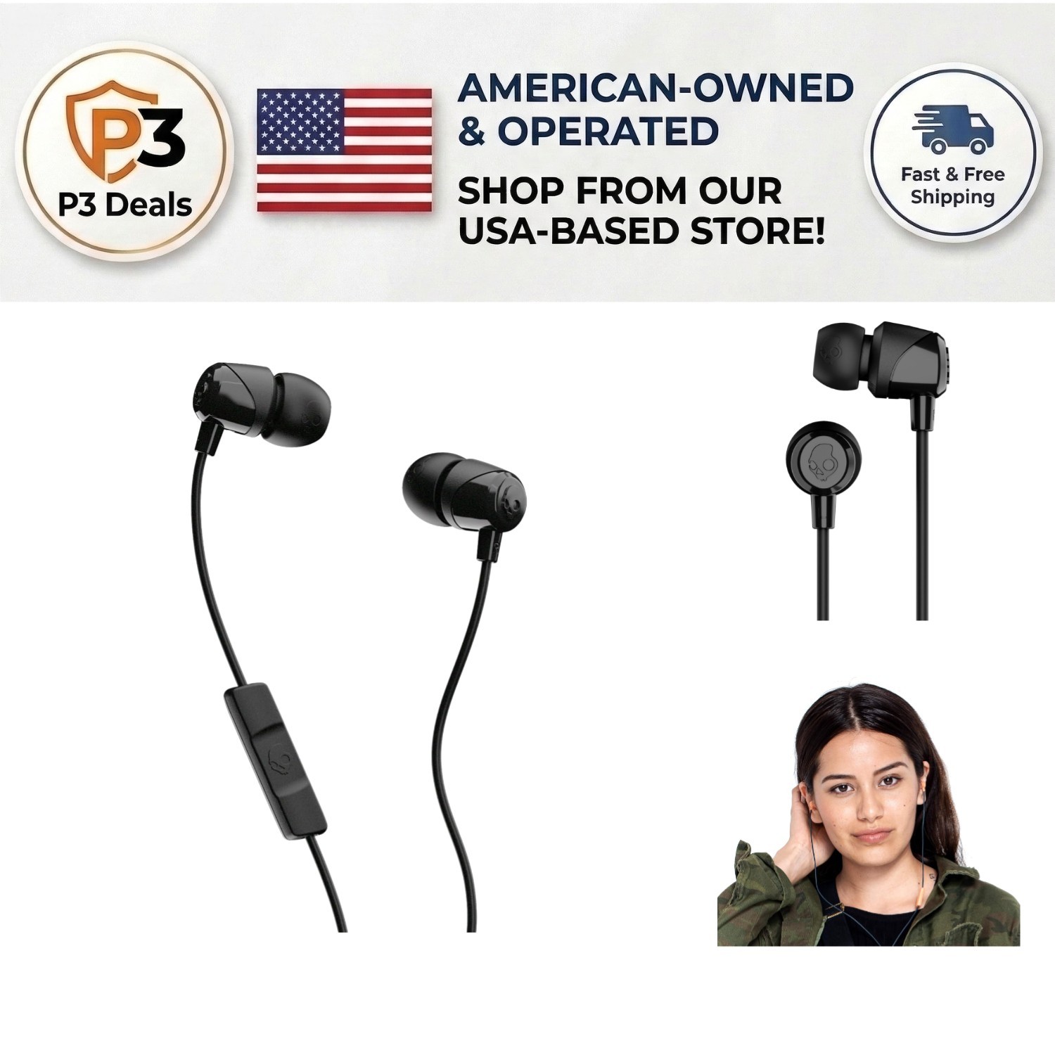 Experience Sound with Jib Wired Earbuds – 3.5mm Plug & Travel Friendly