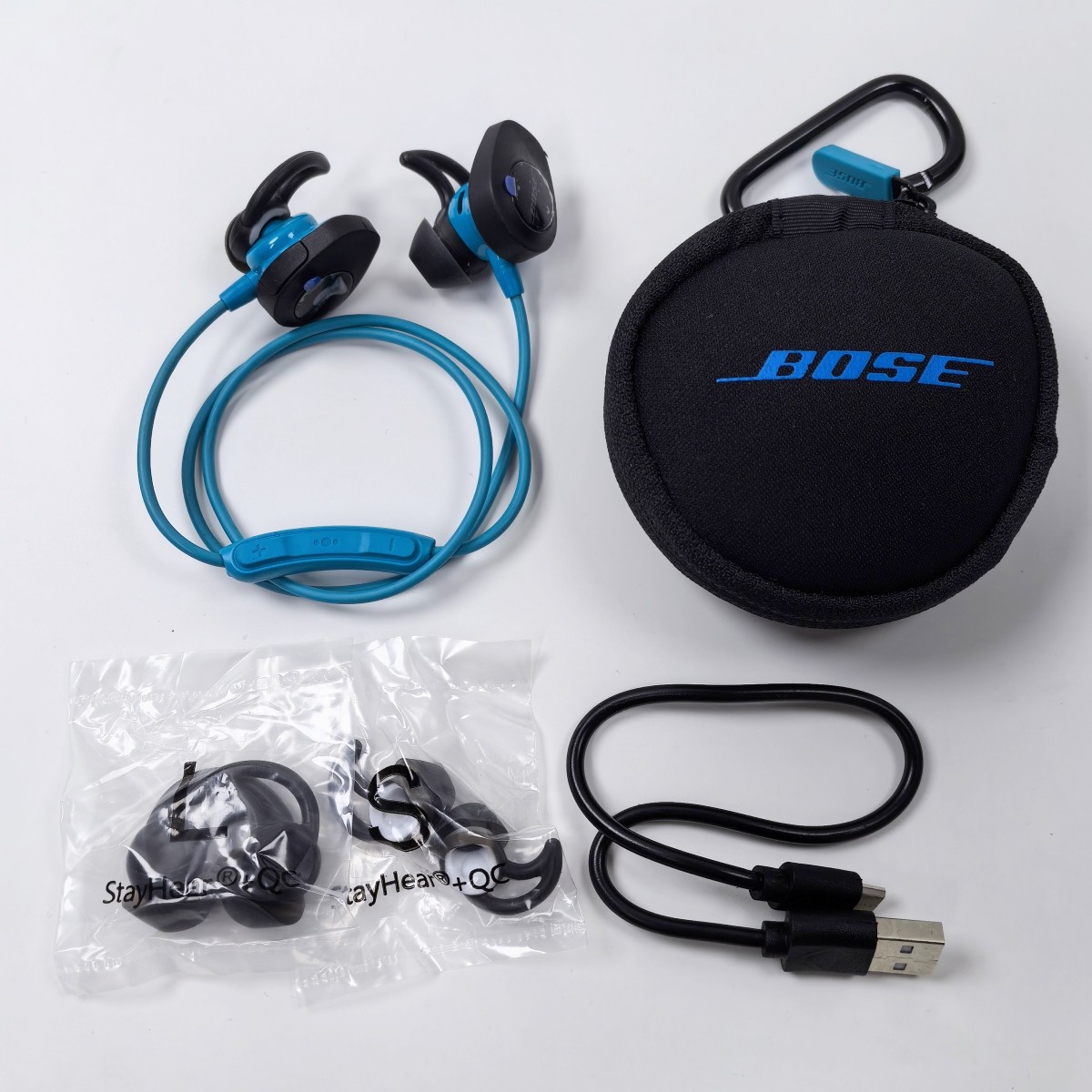 Bose SoundSport Bluetooth Wireless Headphones In-Ear Neckband Earbuds Blue