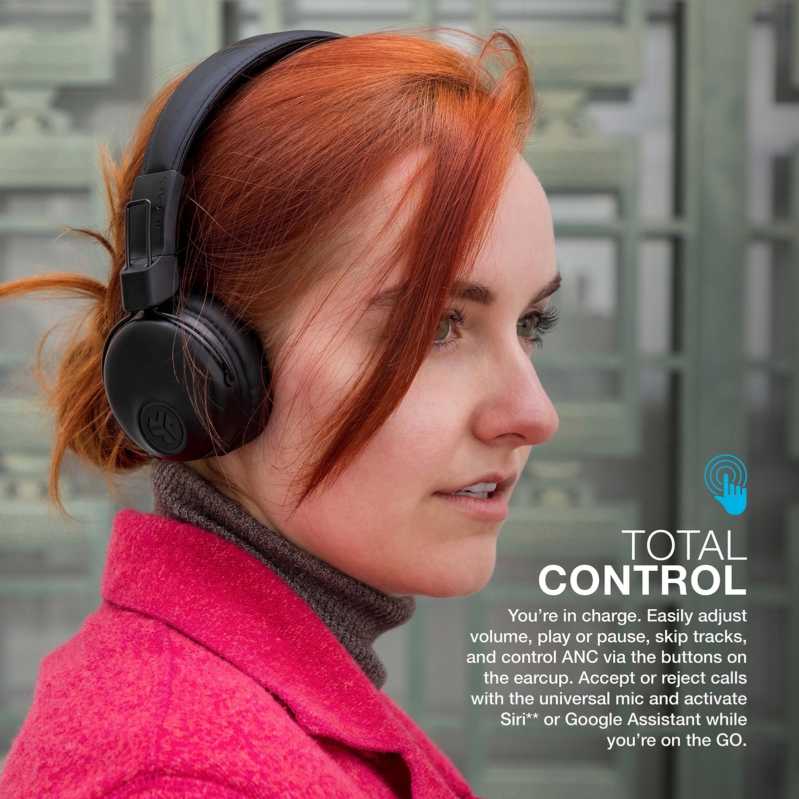 Bluetooth Headphones 30 Hour Playtime EQ3 Sound Wireless Control Lightweight