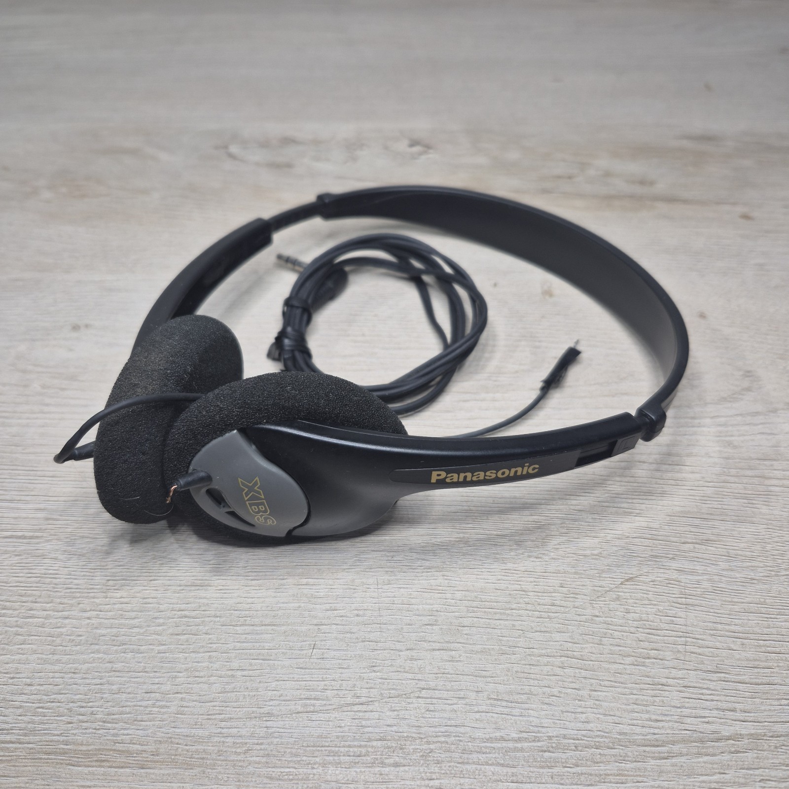 Vintage Panasonic Lightweight On-Ear Headphones with XBS Parts Only