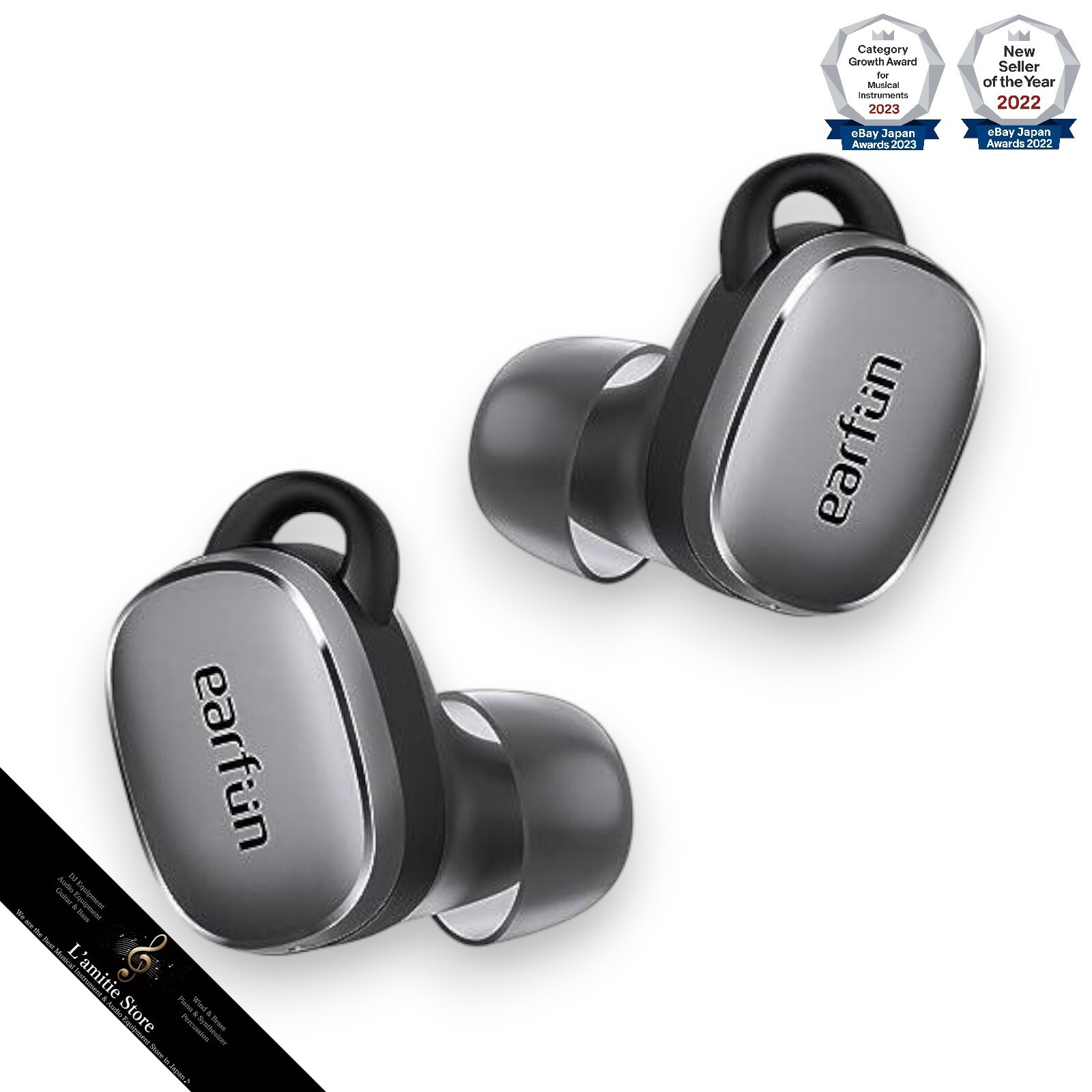 EarFun Free Pro 3 Brown Black Wireless earphones ANC function Japan New