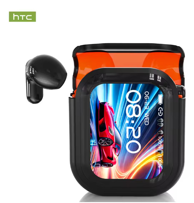 HTC NE20 Bluetooth 6.0 Earphones AI Translator Wireless Earbuds LCD Touch Sport