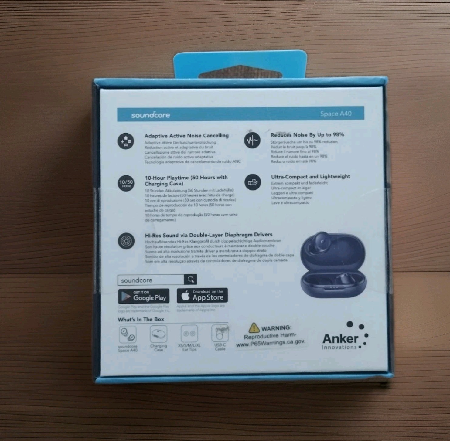 🔸Soundcore Anker Space A40 Earbuds – EMPTY BOX – ONLY