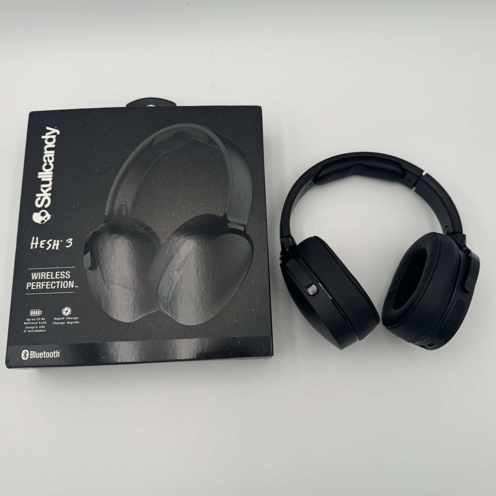 Skullcandy Hesh 3 Wireless Over Ear Bluetooth Headphones Black S6HTW Open Box