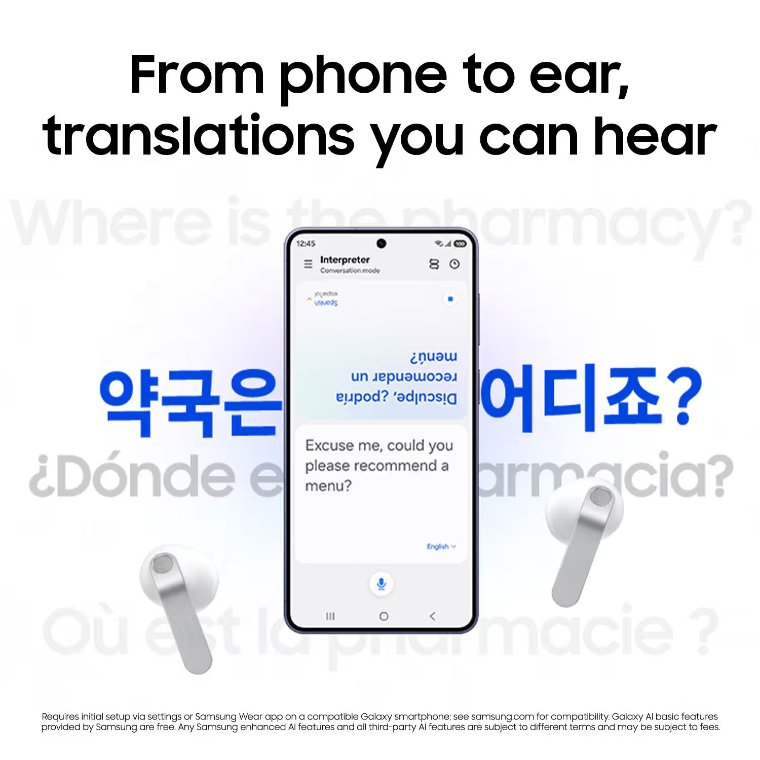 Samsung Galaxy Buds 4 SM-R540 AI True Wireless Bluetooth Earbuds – New
