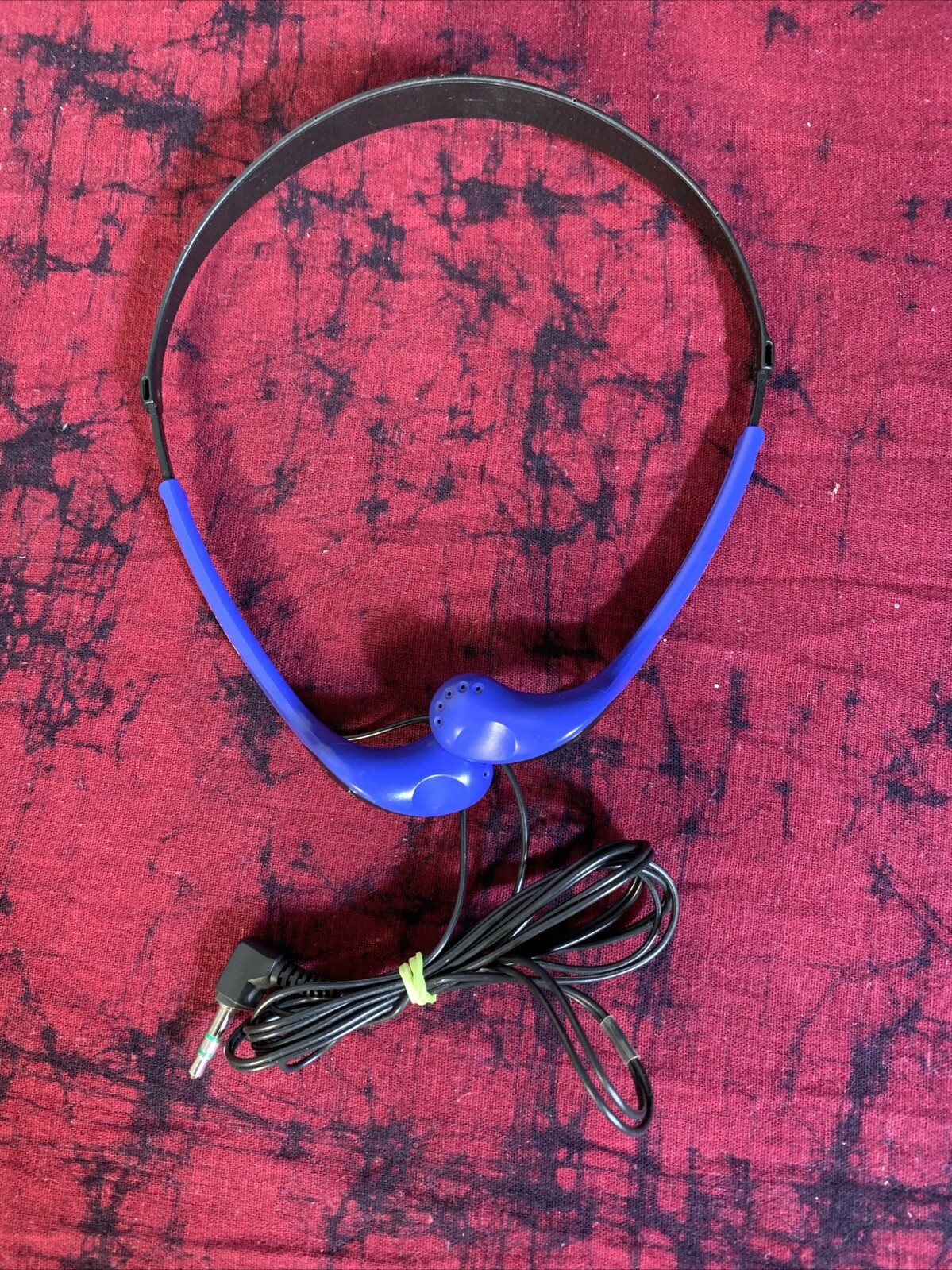 Rare Blue Sony Sports MDR-W014 Lightweight Vertical Wired Headphones