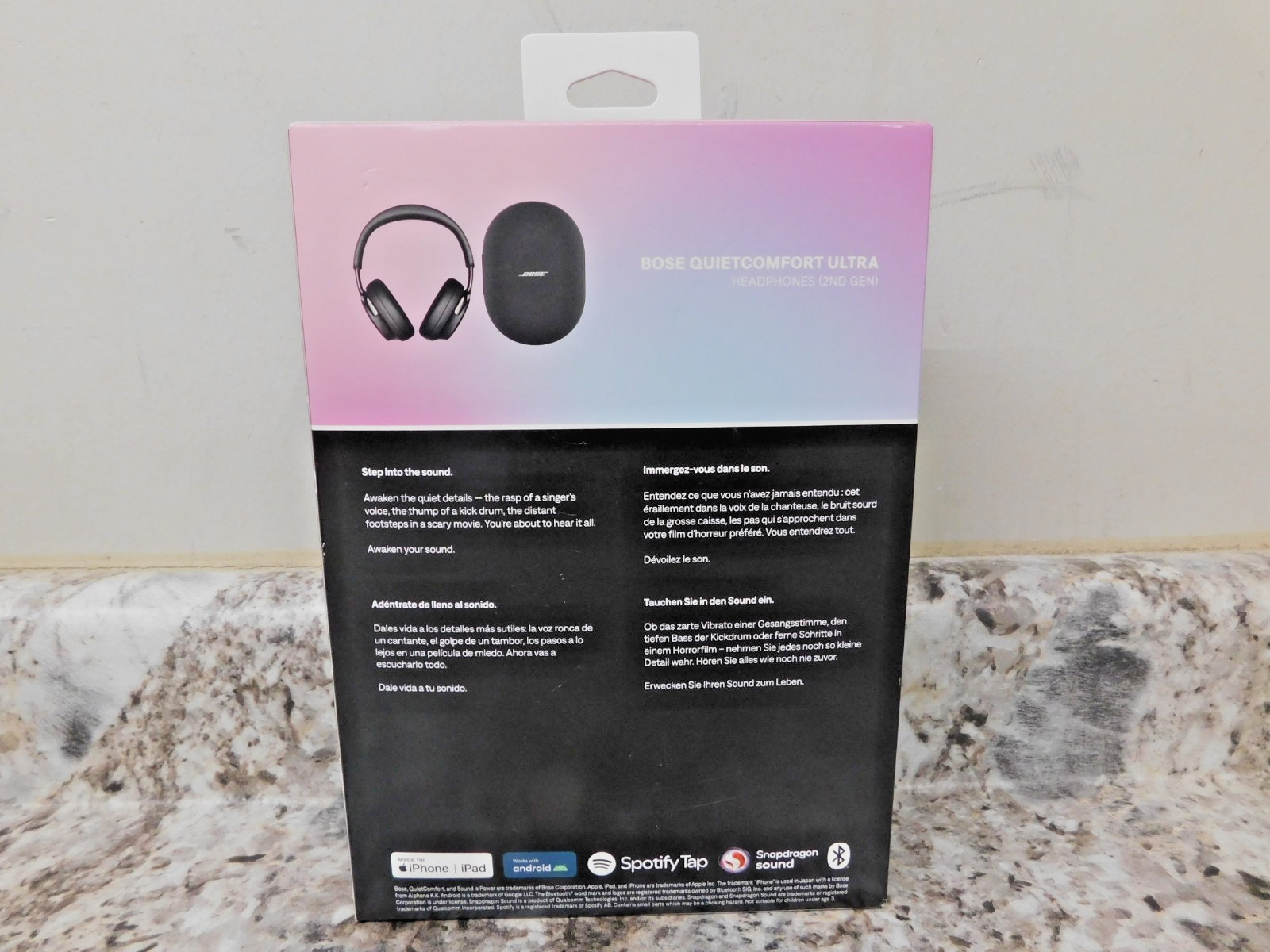 New Sealed Bose QuietComfort Ultra Headphones (2nd Gen)- Black