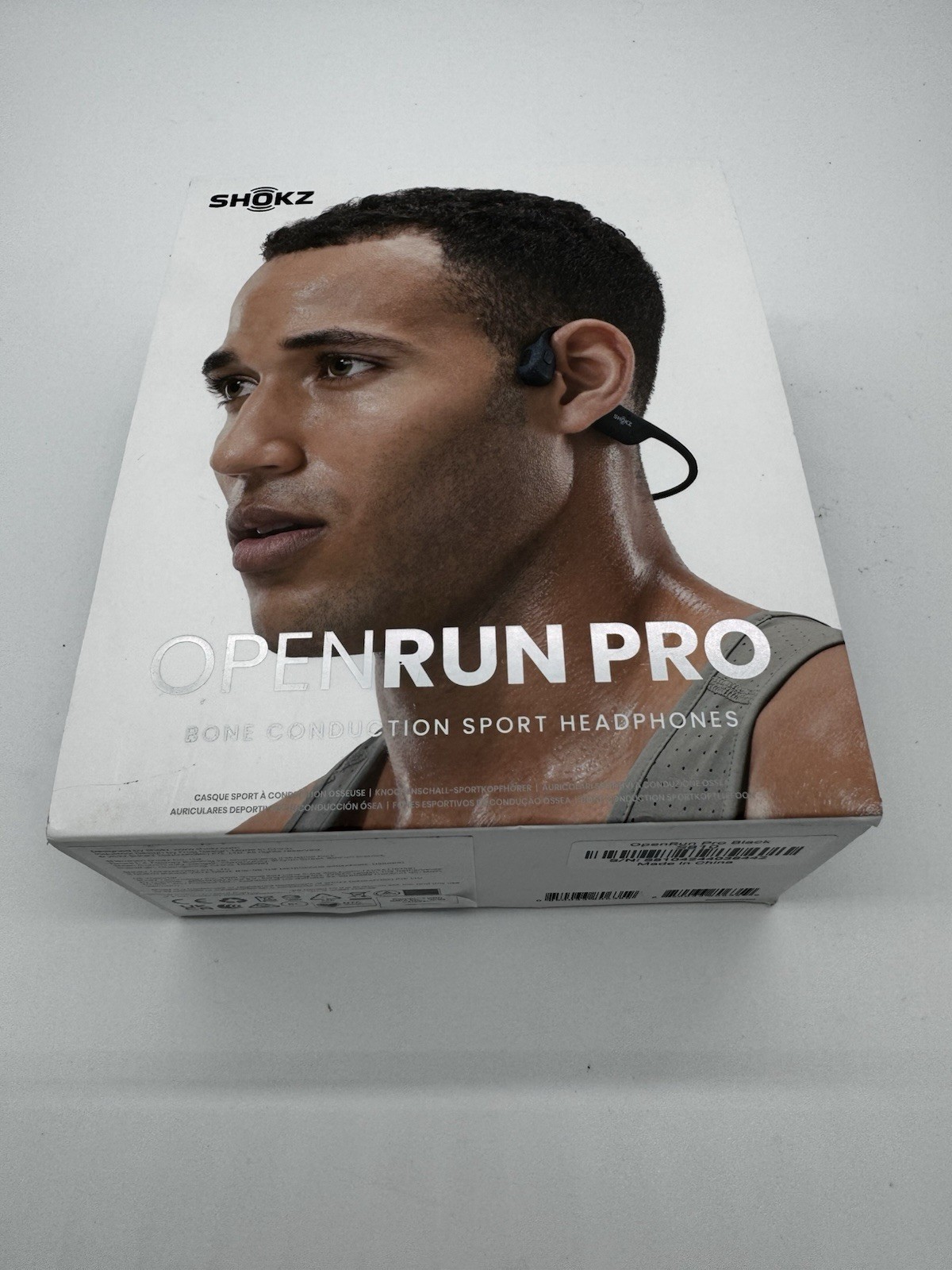 Shokz OpenRun Pro Bone Conduction Sport Headphones S810 Black – New Open Box