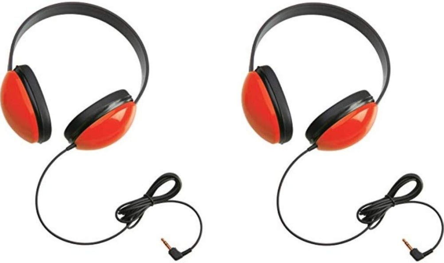 Califone 2800-RD Listening First Stereo Headphones (Pack of 2), Red